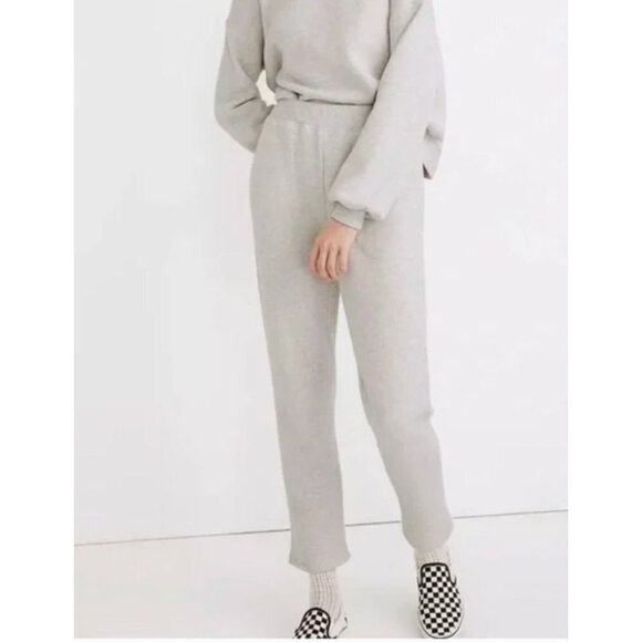 NWT Madewell MWL Airyterry Sweatpants Stitched-Pocket plus 1X Ivory - Picture 2 of 5